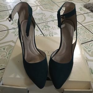 Dark Green emerald heels